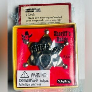 Schylling Sheriff's Badge and Handcuffs